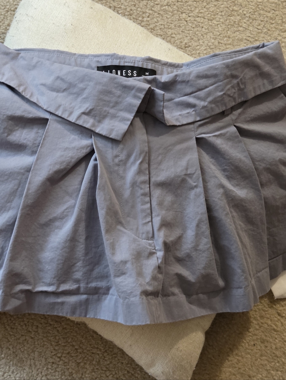 Lioness Light Blue Pleated Mini Skirt
